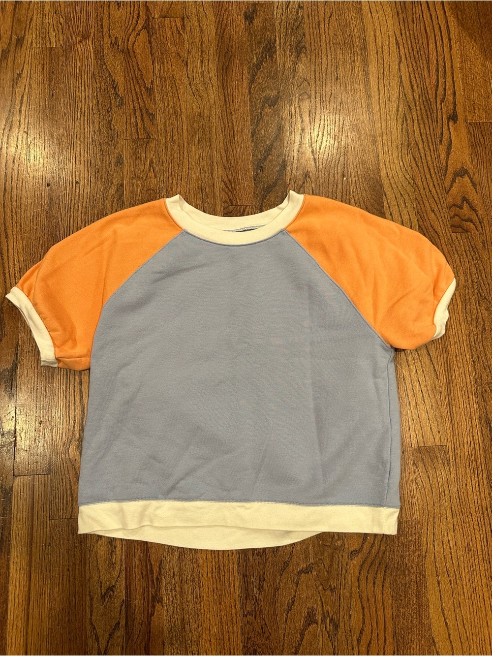 Madewell Raglan Sweatshirt with Short Sleeves - Size M